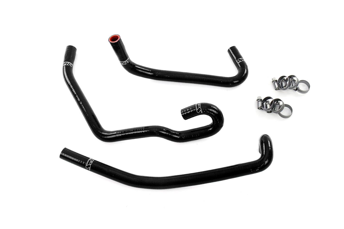 HPS Performance High Temp Reinforced Silicone Heater Coolant Hose Kit Black 57-2141H-BLK