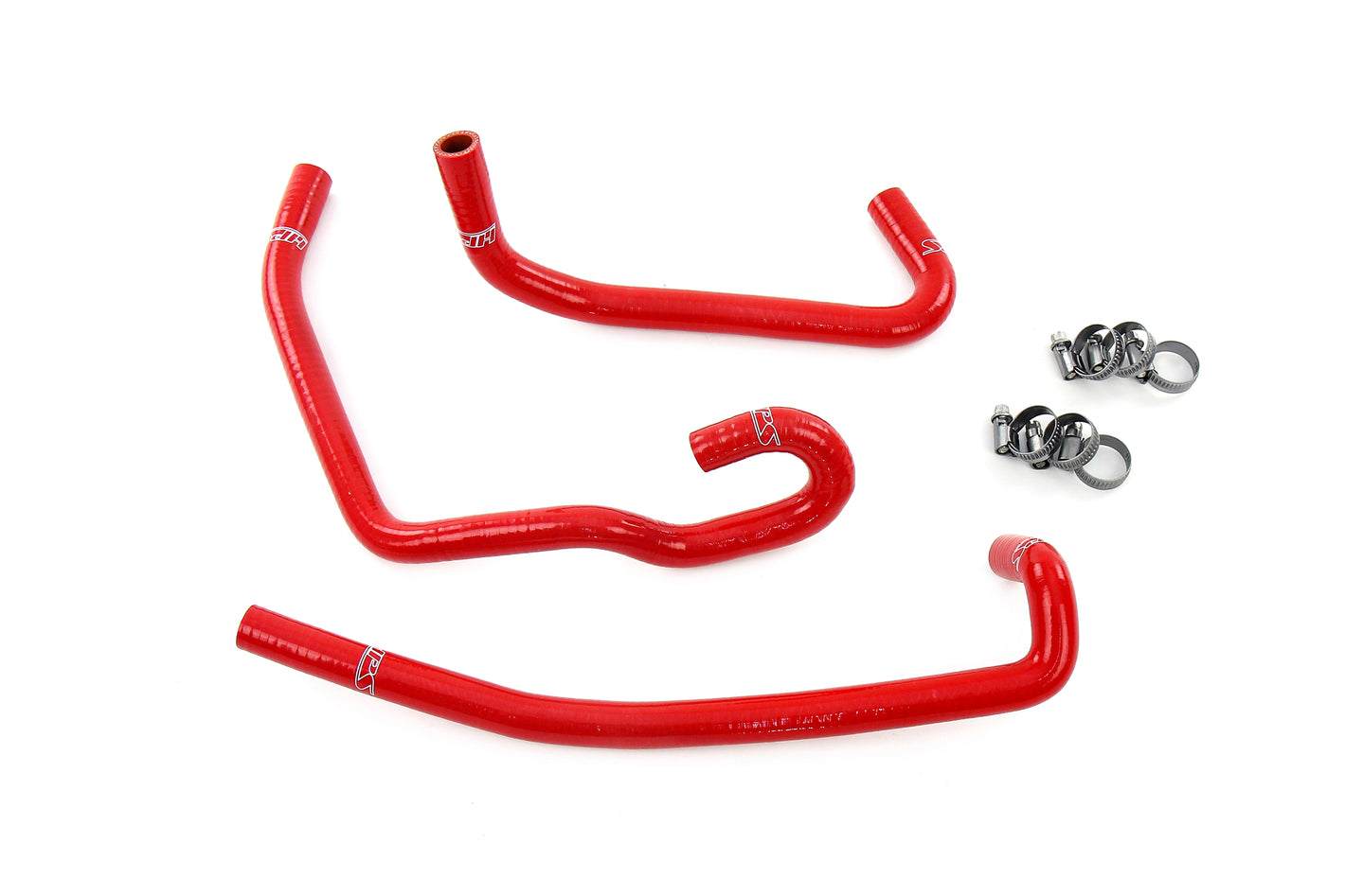 HPS Performance High Temp Reinforced Silicone Heater Coolant Hose Kit Red 57-2141H-RED