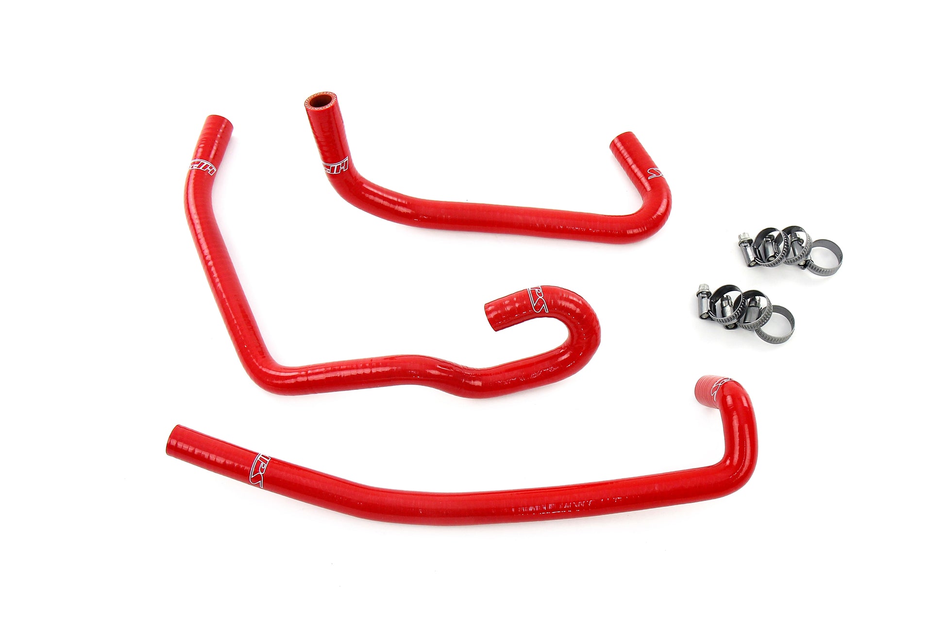 HPS Performance High Temp Reinforced Silicone Heater Coolant Hose Kit Red 57-2141H-RED