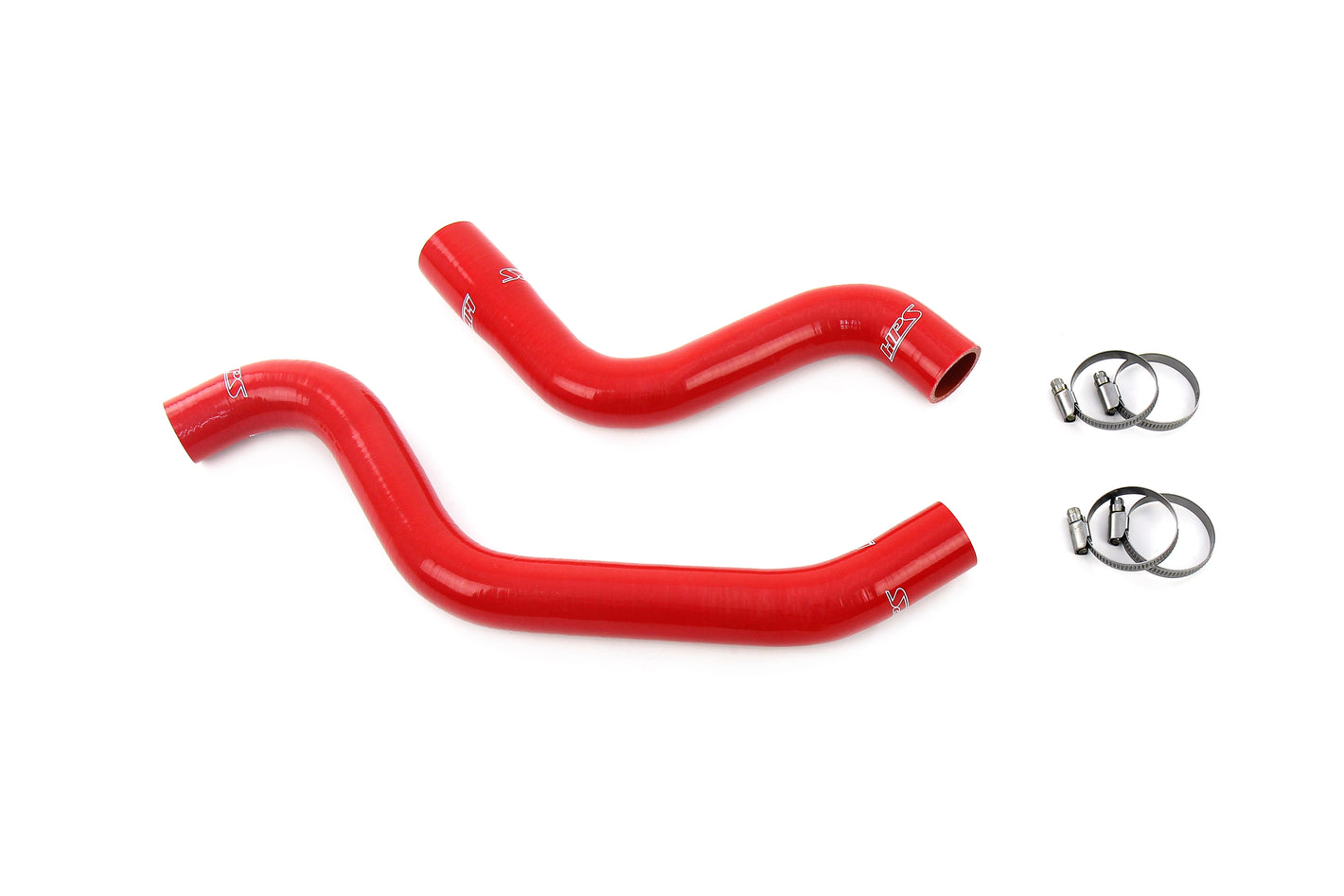 HPS Performance High Temp Reinforced Silicone Radiator Coolant Hose Kit Red 57-2141R-RED