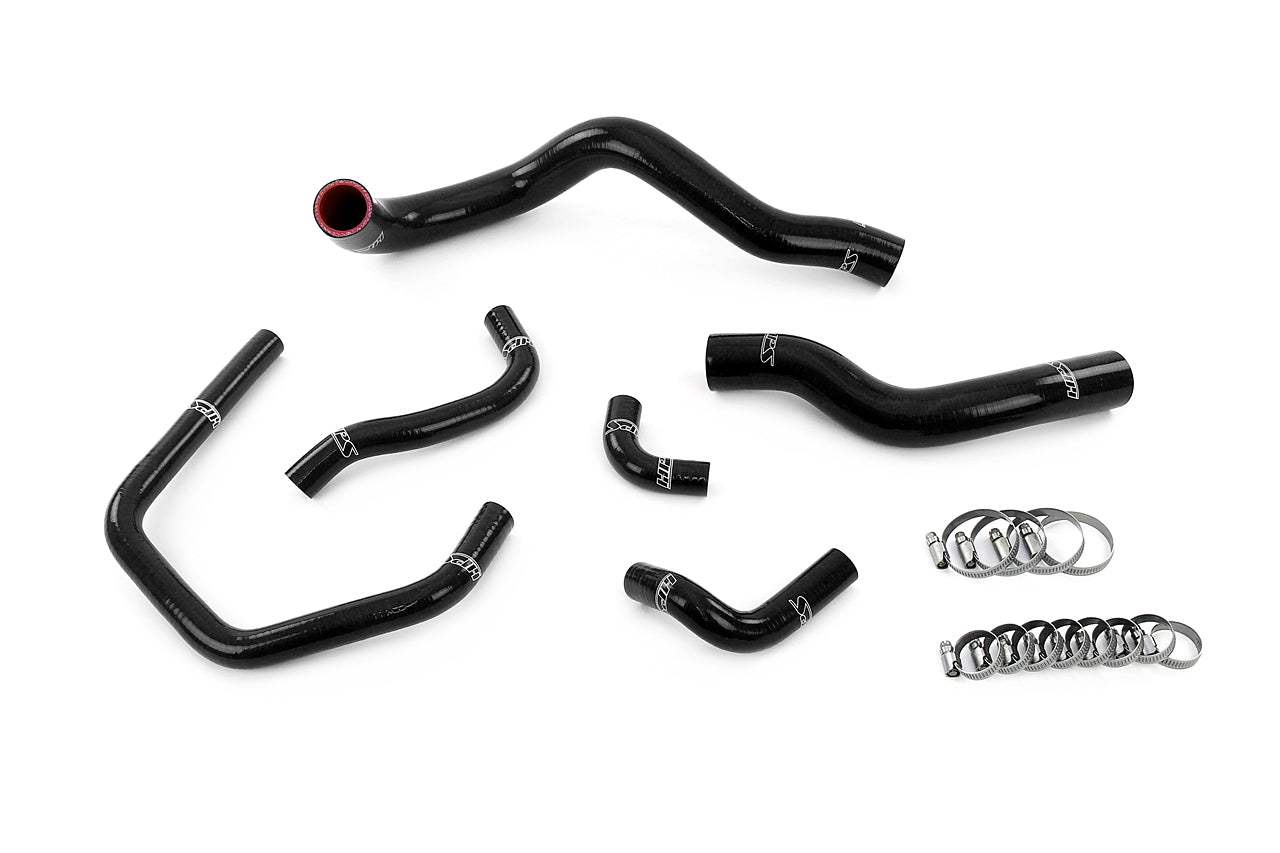 HPS Performance High Temp Reinforced Silicone Radiator and Heater Coolant Hose Kit Black 57-2147-BLK