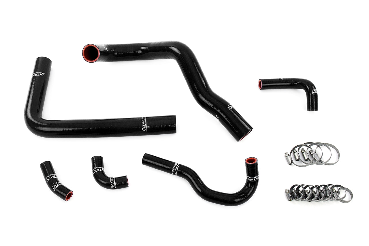 HPS Performance High Temp Reinforced Silicone Radiator and Heater Coolant Hose Kit Black 57-2148-BLK