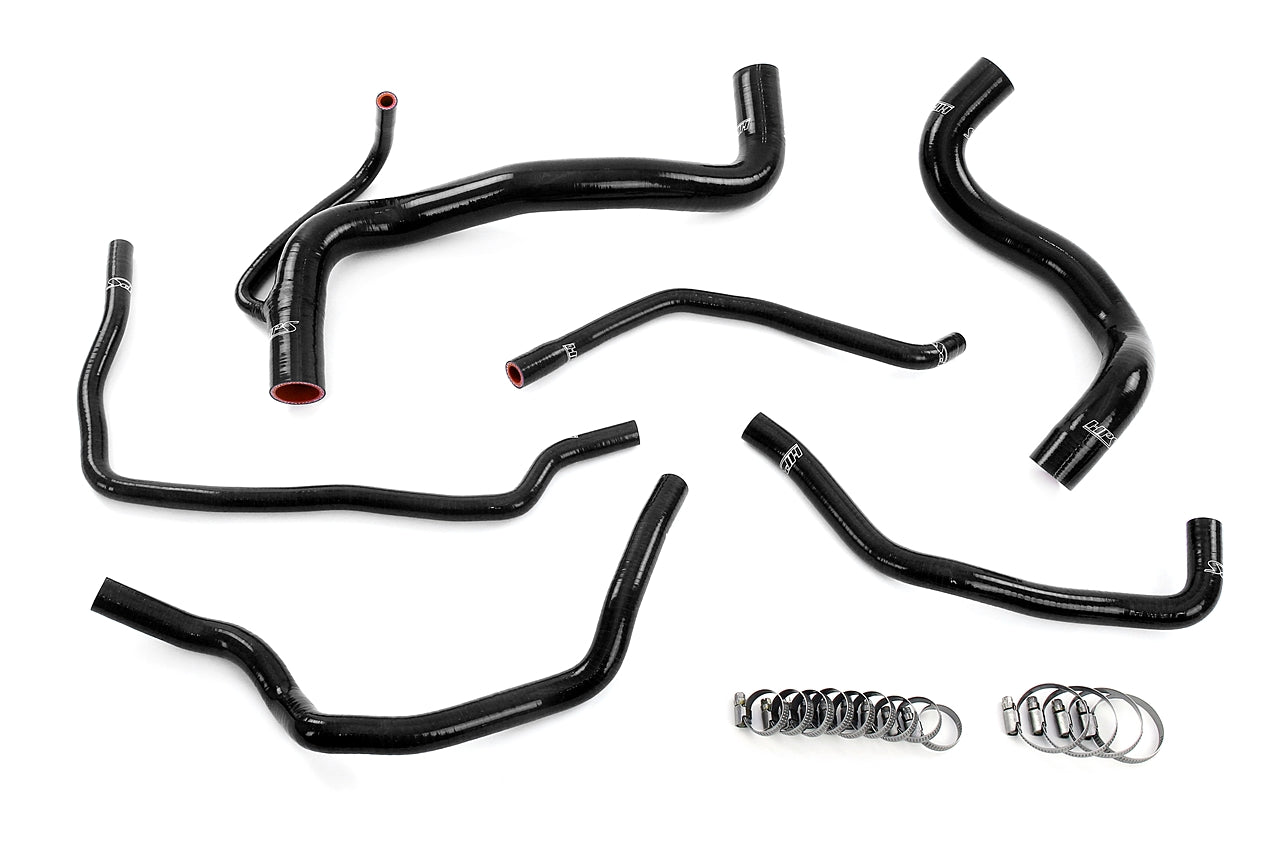 HPS Performance High Temp Reinforced Silicone Radiator Heater and expansion tank Coolant Hose Kit Black 57-2149-BLK
