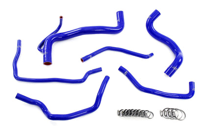 HPS Performance High Temp Reinforced Silicone Radiator Heater and expansion tank Coolant Hose Kit Blue 57-2149-BLUE