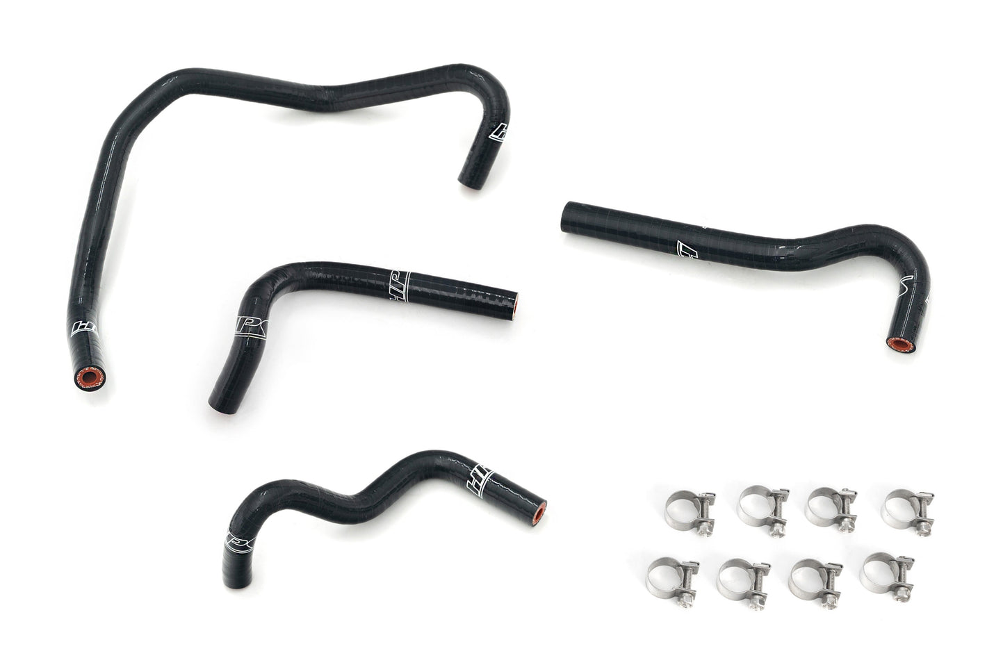 HPS Performance High Temp Reinforced Silicone Ancillary Coolant Hose Kit Black 57-2155-BLK
