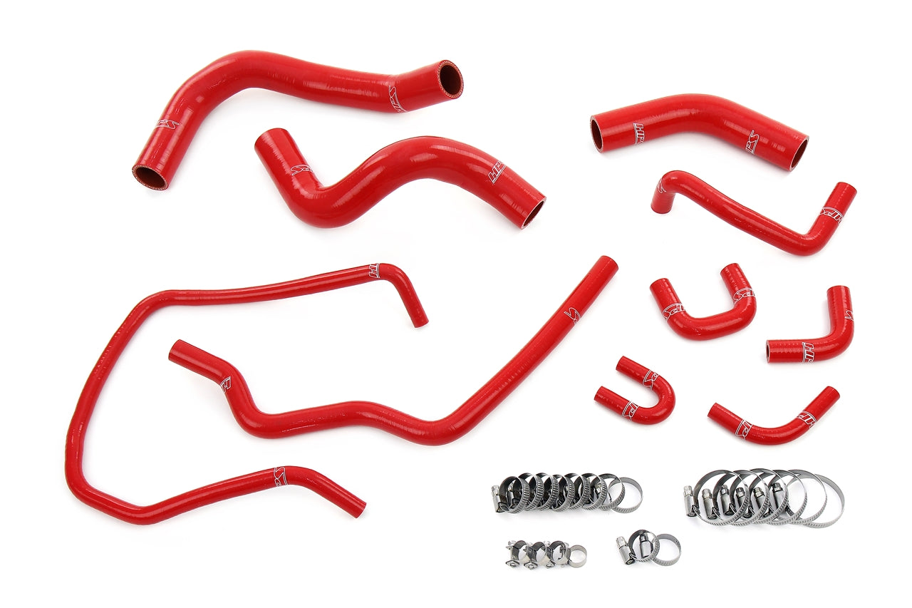 HPS Performance High Temp Reinforced Silicone Radiator Coolant Hose Kit Red 57-2167-RED