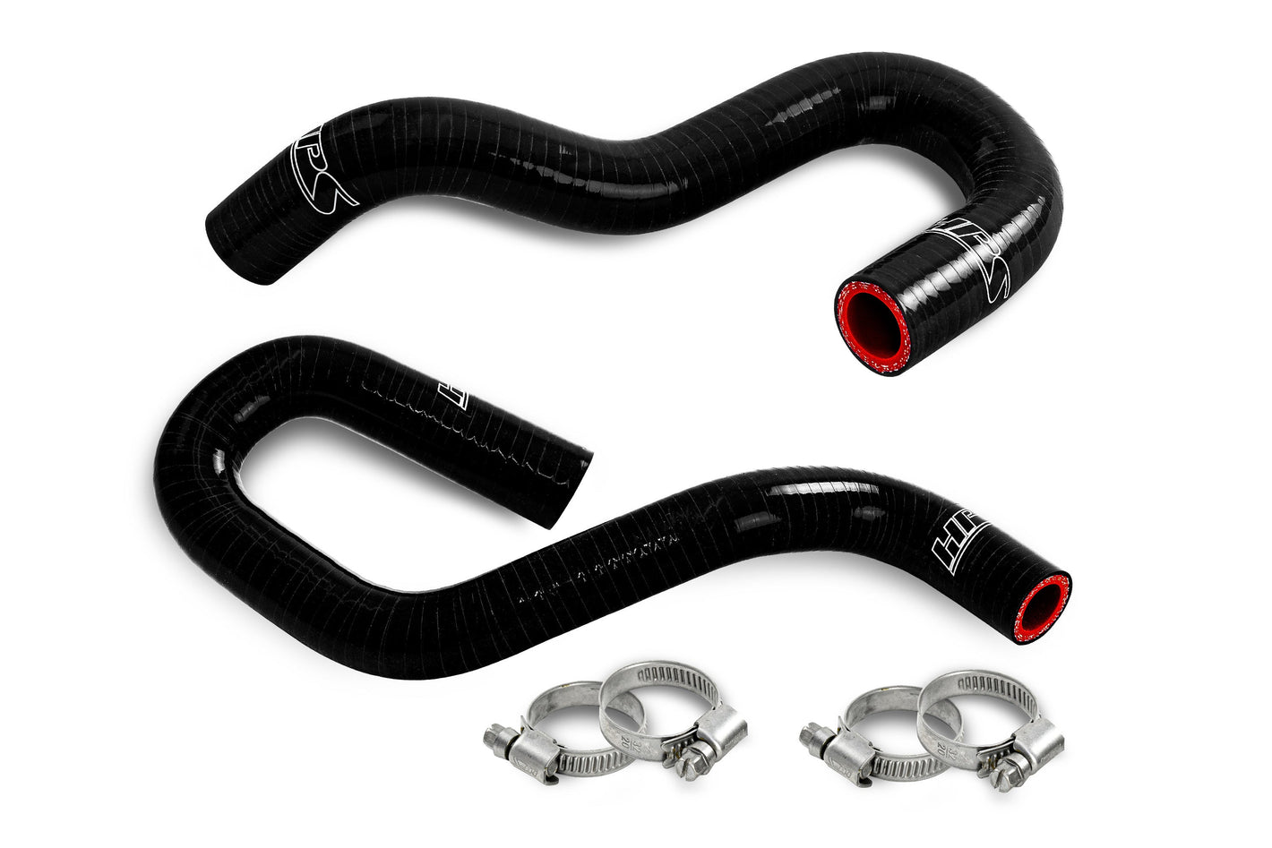 HPS Performance High Temp Reinforced Silicone Heater Coolant Hose Kit Black 57-2183-BLK