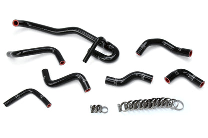 HPS Performance High Temp Reinforced Silicone Heater Coolant Hose Kit Black 57-2190-BLK