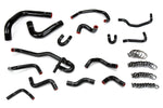 HPS Performance High Temp Reinforced Silicone Radiator and Heater Coolant Hose Kit Black 57-2191-BLK