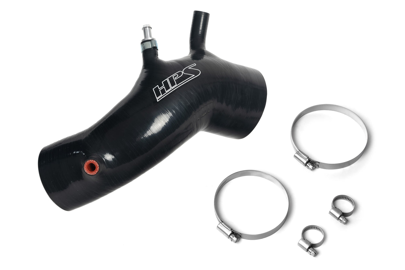 HPS Performance High Temp Reinforced Silicone Air Intake Hose Kit Black 57-2199-BLK