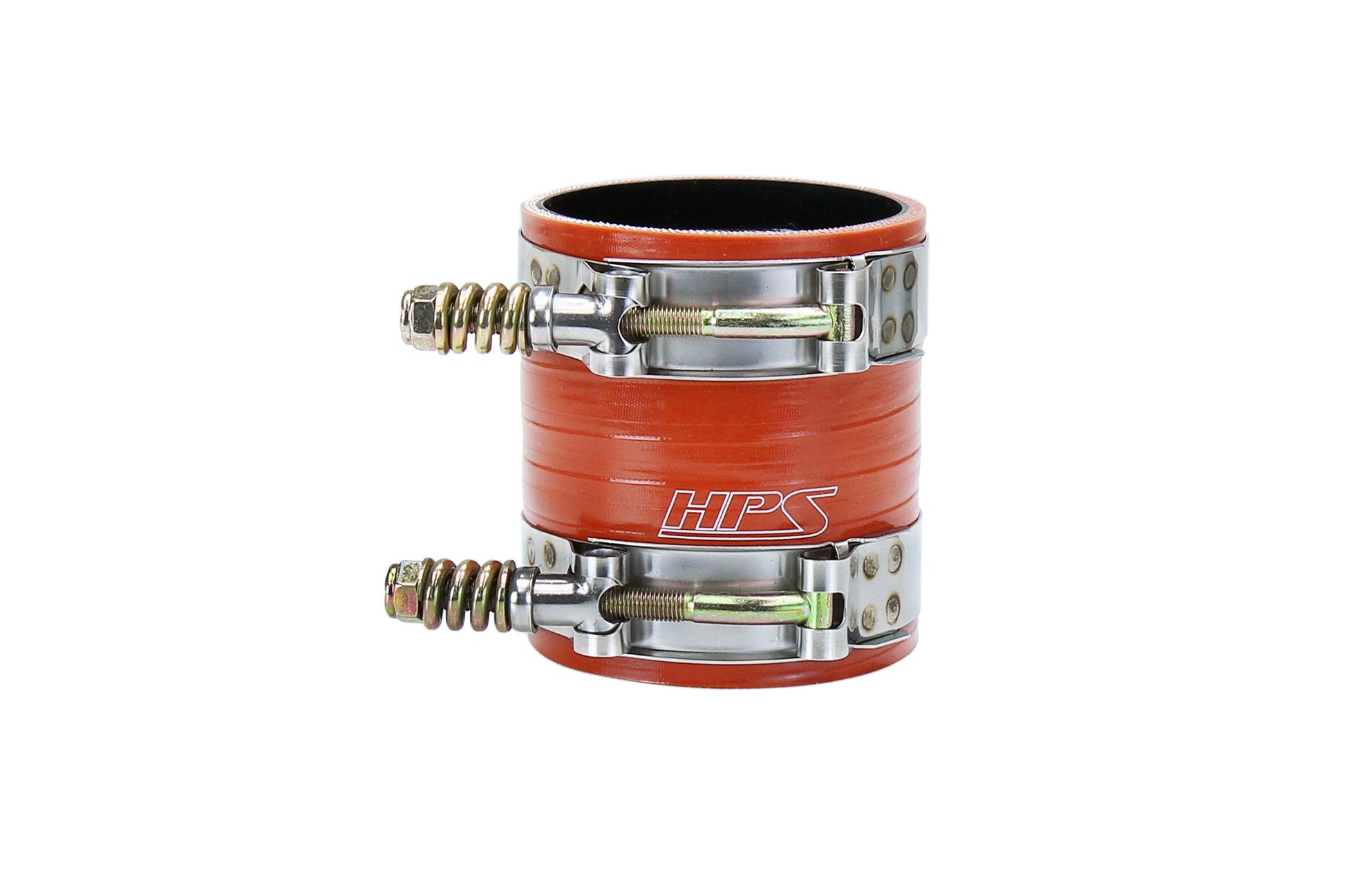 HPS Silicone Intercooler Boot Hose with Clamps Orange 57-2235 replace OEM part # 8C3Z-6W651-A 8C3Z-6N650-A