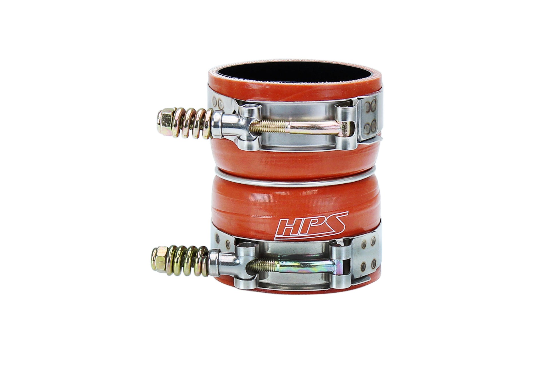 HPS Silicone Intercooler Boot Hose with Clamps Orange 57-2237 replace OEM part # 8C3Z-6N650-A 8C3Z-6W650-A