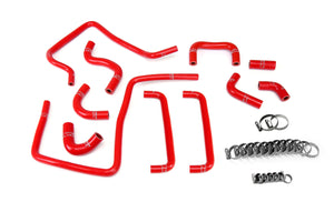 HPS Performance High Temp Reinforced Silicone Ancillary Coolant Hose Kit Red 57-2266-RED