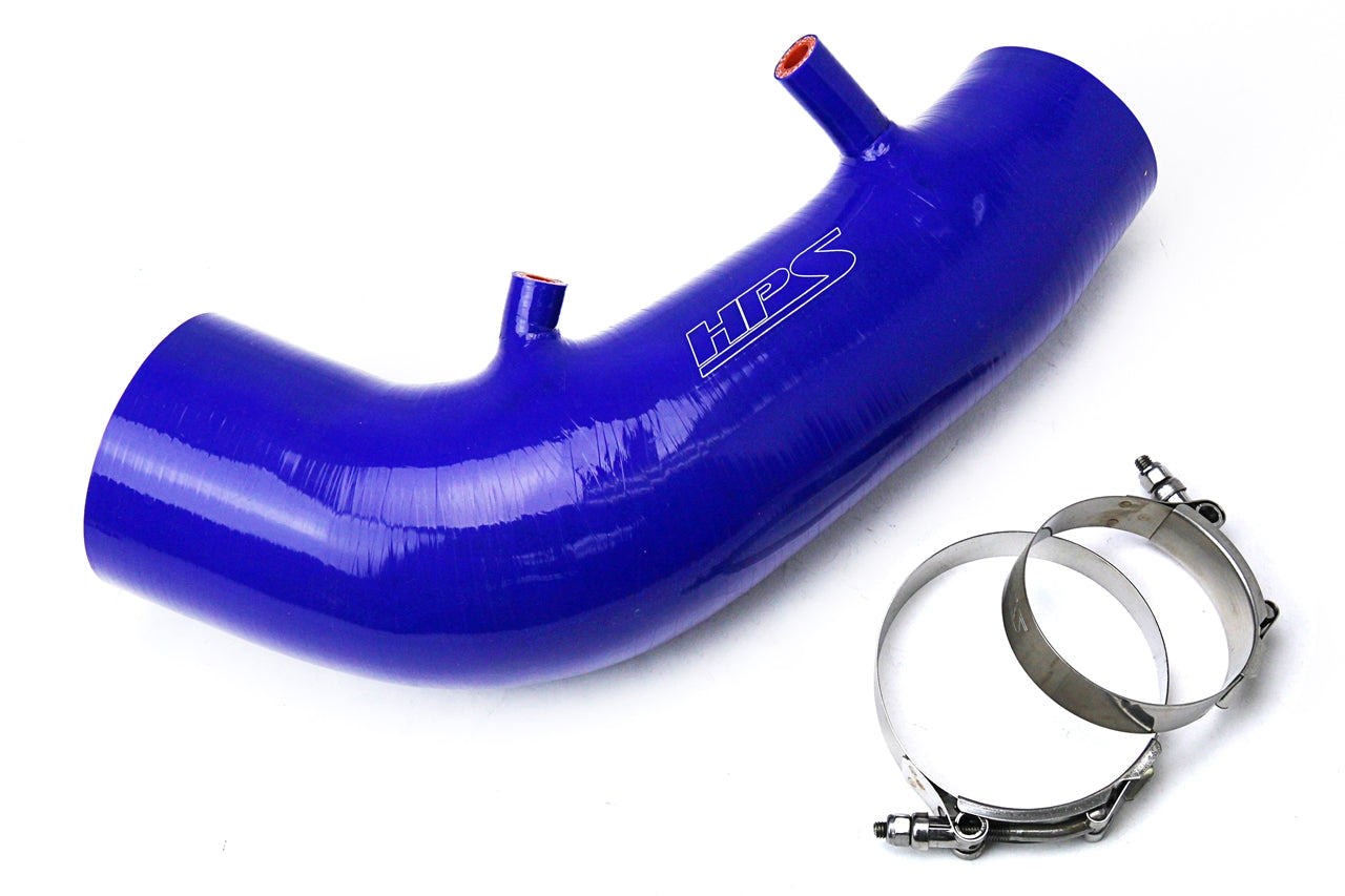 HPS Performance High Temp Reinforced Silicone Air Intake Hose Kit Blue 57-3004-BLUE