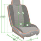 PRP 95-01 Jeep Cherokee XJ Daily Driver High Back Suspension Seats Kit (Pair) - Gray