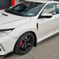 Rally Armor 17-22 Honda Civic Type R Black UR Mud Flap w/White Logo