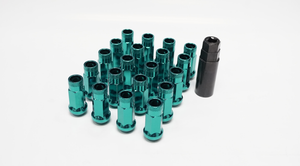 Muteki SR48 Green Blue Open End Lug Nuts 12x1.5