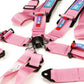 NRG 5PT 3in. Seat Belt Harness / Cam Lock - Pink