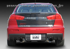 HKS Hi-Power Dual Exit Catback Exhaust 2008-2015 Mitsubishi Evolution X