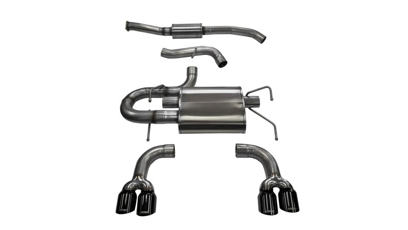 Corsa Sport Catback Exhaust w/ Black Tips 2008-2014 Subaru STI Hatchback / 2011-2014 WRX Hatchback