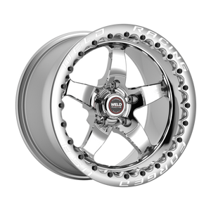 Weld S71 Beadlock 15x11/5x115/6.5 BS/3.18 HB-Polished Center-Polished Shell-Polished SBL MT Wheel