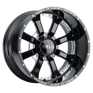 Weld Granada 8 20x10 / 8x180 / 4.75 BS / 124.3 HB - Gloss Black Milled - Non-BL Wheel