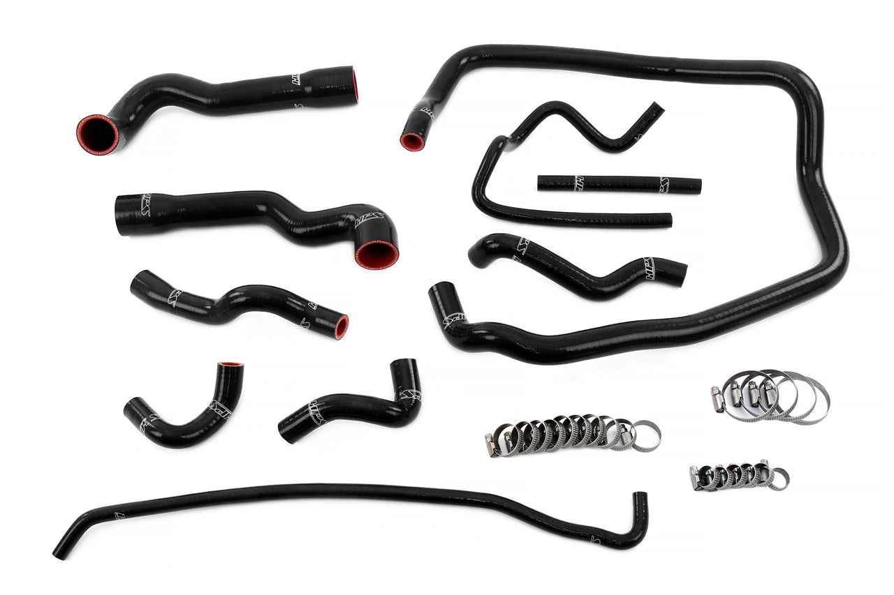 HPS Performance Silicone Hose Kit - Radiator, Heater, Throttle Body, Expansion Tank Coolant Hoses 57-2088-BLK