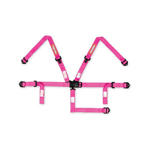 RaceQuip Pink JR. L & L 5pt Harness