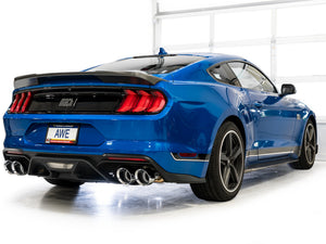 AWE Tuning 21-23 Ford Mustang Mach 1 SwitchPath Cat Back Exhaust w/ Quad Chrome Silver Tips