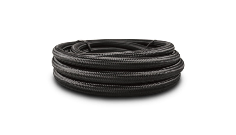 Vibrant -16 AN Black Nylon Braided Flex Hose (5 foot roll)