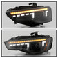 Spyder 13-17 Audi A5 HID Model Only Projector Headlights - Black (PRO-YD-AA513HIDSI-SEQGR-BK)