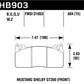 Hawk Track Only 15mm Thick DTC-70 Brake Pads