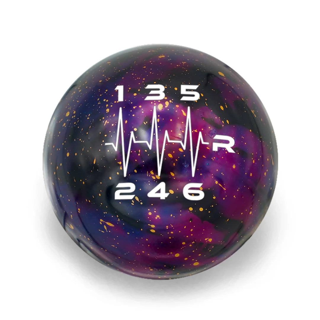 Billetworkz Cosmic Space Shift Knob - 6 Speed Heartbeat Engraving - Subaru WRX 2015-2025