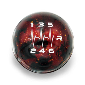 Billetworkz Cosmic Space Shift Knob - 6 Speed Heartbeat Engraving - Subaru WRX 2015-2025