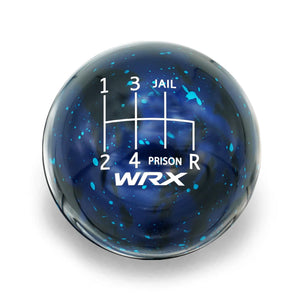 Billetworkz Cosmic Space Shift Knob - 6 Speed WRX Jail-Prison Engraving - Subaru WRX 2015-2025