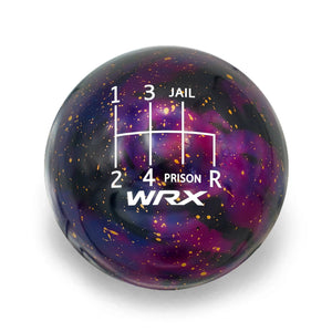 Billetworkz Cosmic Space Shift Knob - 6 Speed WRX Jail-Prison Engraving - Subaru WRX 2015-2025