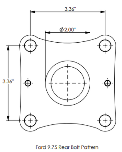 DSS 15-24 Ford F150 4WD Reg. Cab Short Bed (9.75in Rear End) 3.8in Carbon Fiber Driveshaft (1400HP+)
