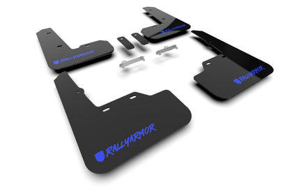 Rally Armor Black UR Mud Flap Altered Font Blue Logo 2022-2024 Subaru WRX