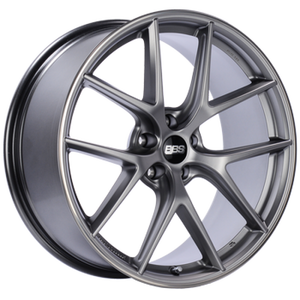 BBS CI-R 19x8 5x114.3 ET38 PFS Platinum Silver Polished Rim Protector Wheel -82mm PFS/Clip Req