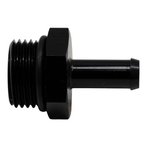 DeatschWerks 8AN ORB Male to 5/16in Male Barb Fitting (Incl O-Ring) - Anodized Matte Black