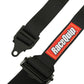 RaceQuip L & L 5pt Ratchet HNR Harness Black