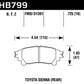 Hawk 14-16 Toyota Highlander Performance Ceramic Street Rear Brake Pads