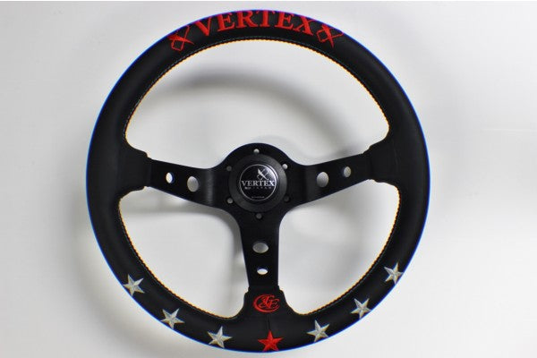 Vertex 7 Star Steering Wheel (Red/Blue)