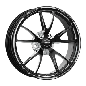 Weld Full Throttle 1-Piece 15x3.5 / Strange Spindle / 1.75in BS Gloss Black Milled Wheel - Non-BL