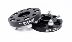 Torque Solution Forged Aluminum Wheel Spacer Subaru 5x114.3 20mm Black Pair