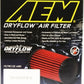 AEM DryFlow Air Filter AIR FILTER KIT 2.75in X 5in DRYFLOW- W/HOLE