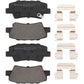 Brembo OE 2017 Hyundai Elantra/18-22 Ioniq/18-19 Sonata/16-17 Veloster Low-Met Brake Pad - Rear