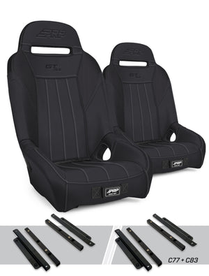 PRP Polaris General GT/S.E. Suspension Seats Kit (Pair) - Black