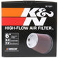 K&N Round Tapered Universal Air Filter 6 inch Flange 7 1/2 inch Base 5 inch Top 7 1/2 inch Height