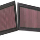 K&N Replacement Air Filter MERCEDES C280/320 3.0L V6 CDi (2 PER BOX)